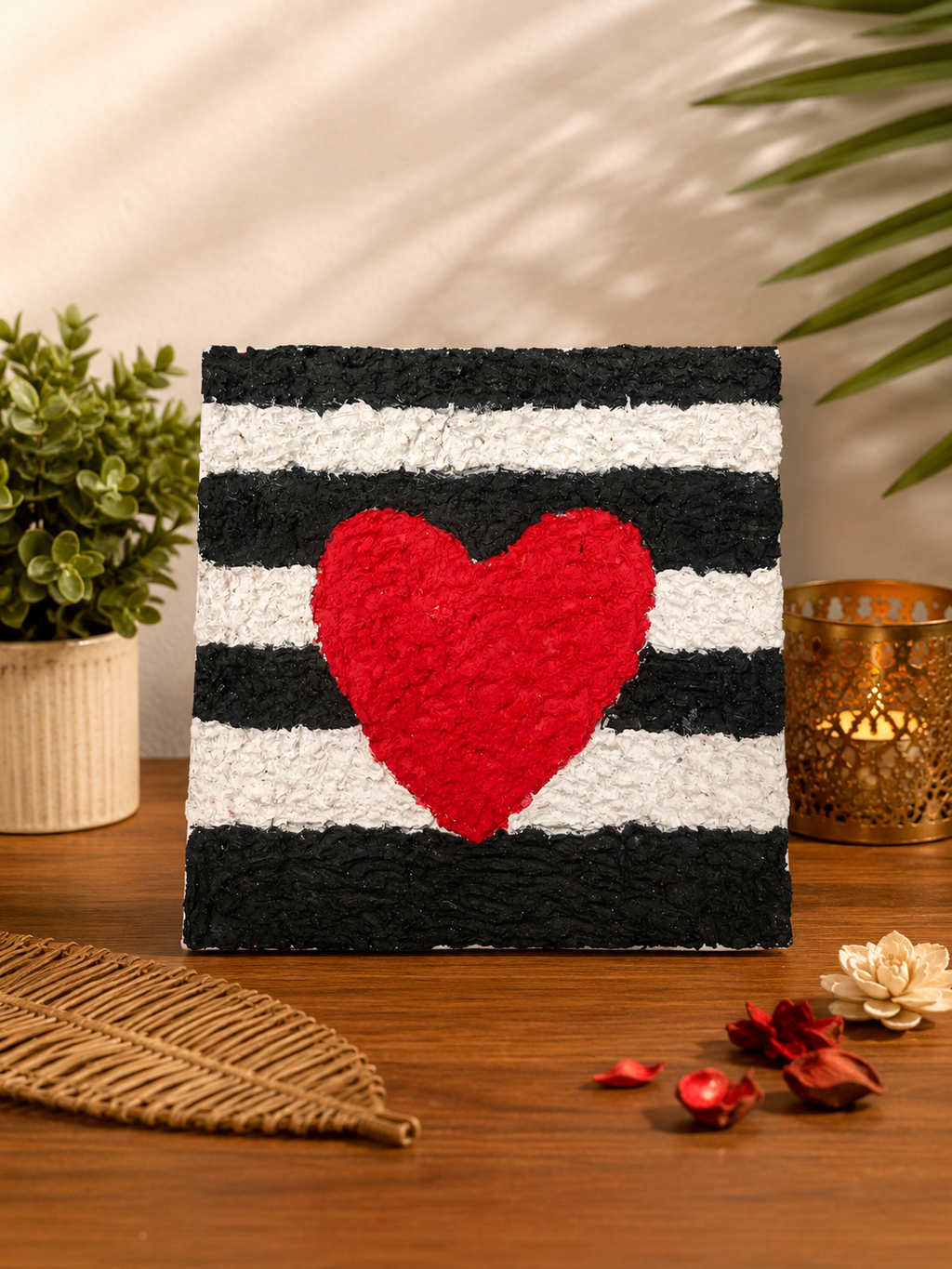 Hand made textured canvas art-1 PCs