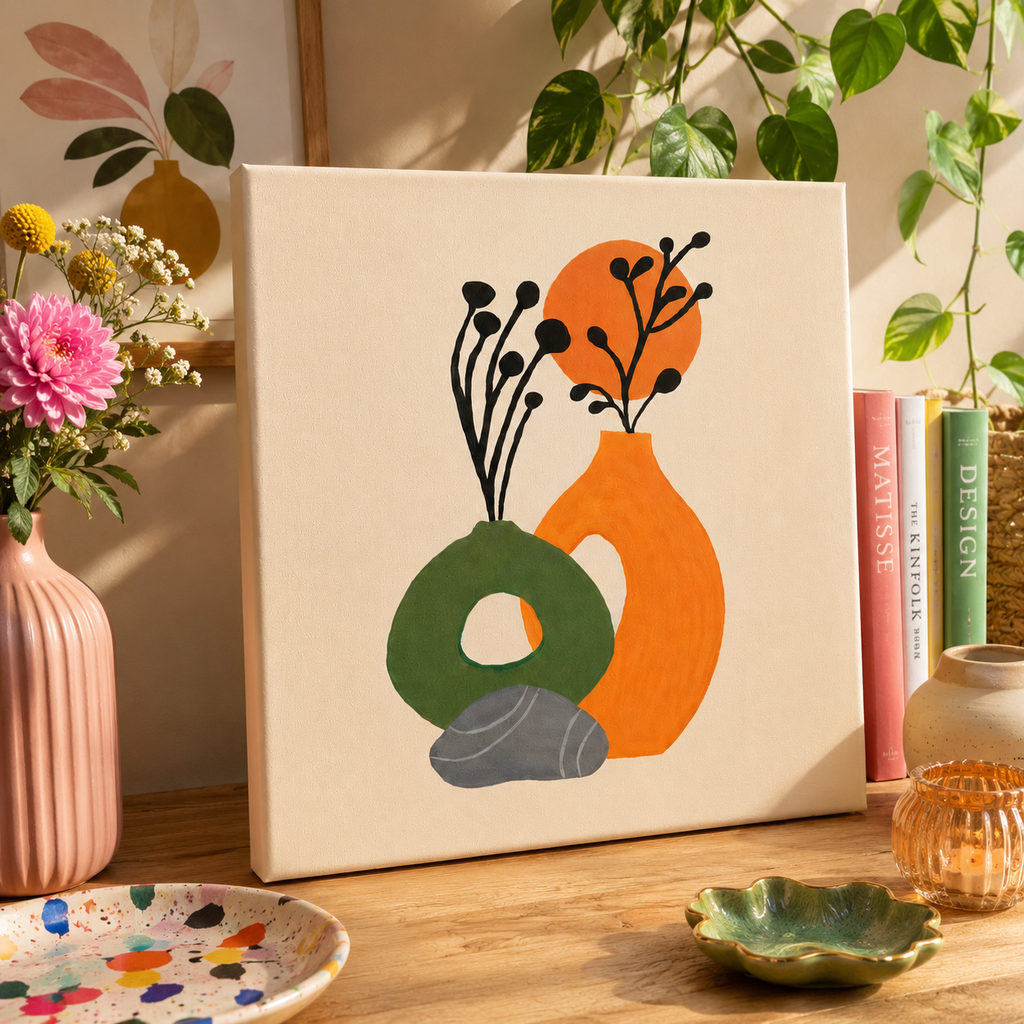 Modern Abstract Vase Wall Art 💗✨