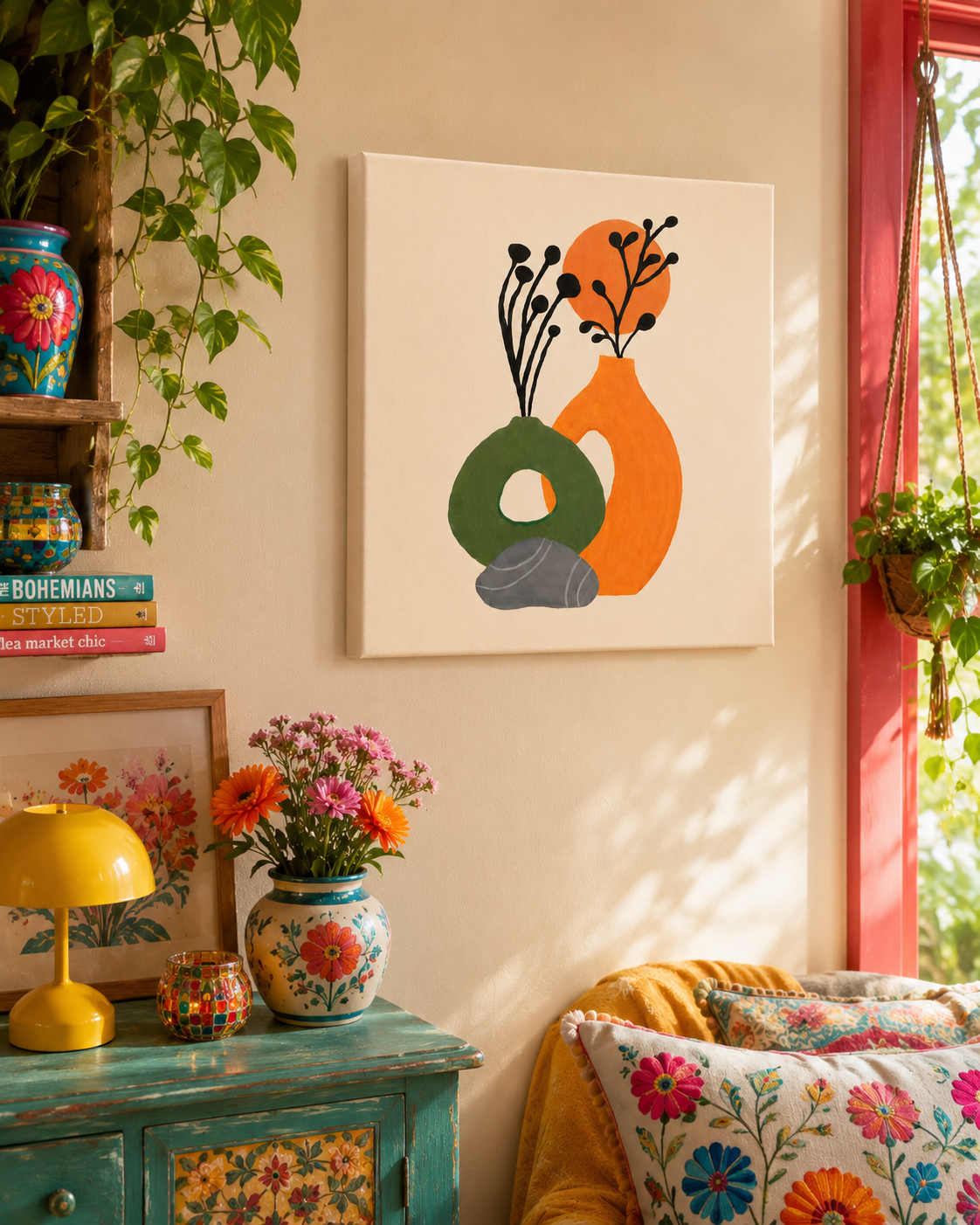 Modern Abstract Vase Wall Art 💗✨